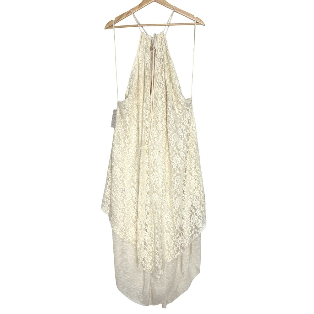NWT Free People Olympia Lace Maxi Dress‎ Ivory White L - Picture 5 of 13